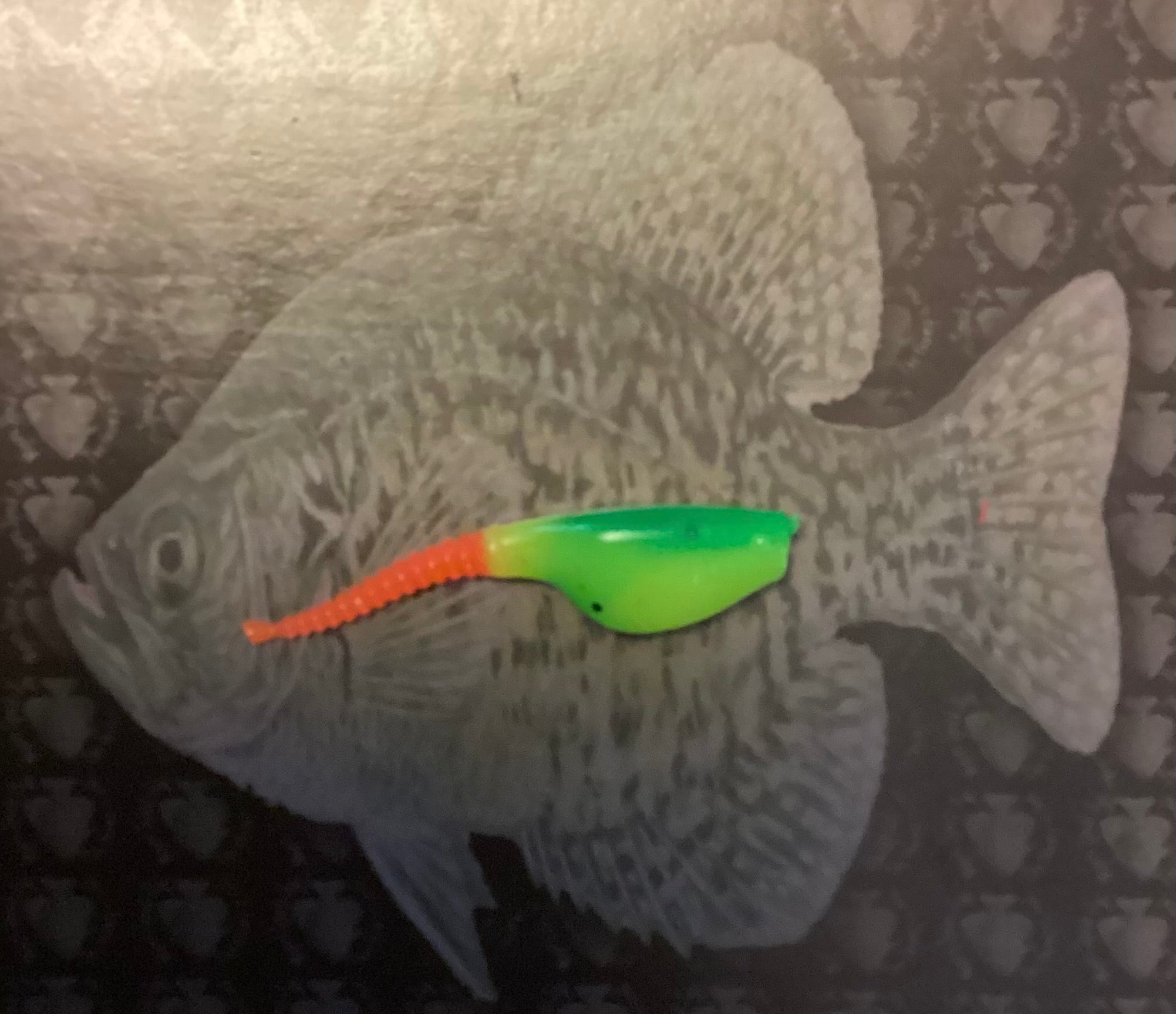 15 Pk 2in Rubber Crappie Bait Fire Tiger