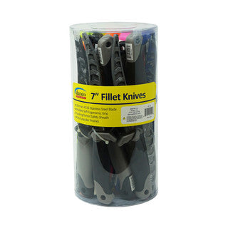 7" SUS fillet knife w/ sheath